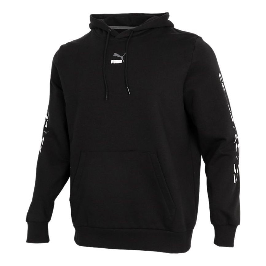 PUMA Graphic Hoodie 'Black White' 531243-01
