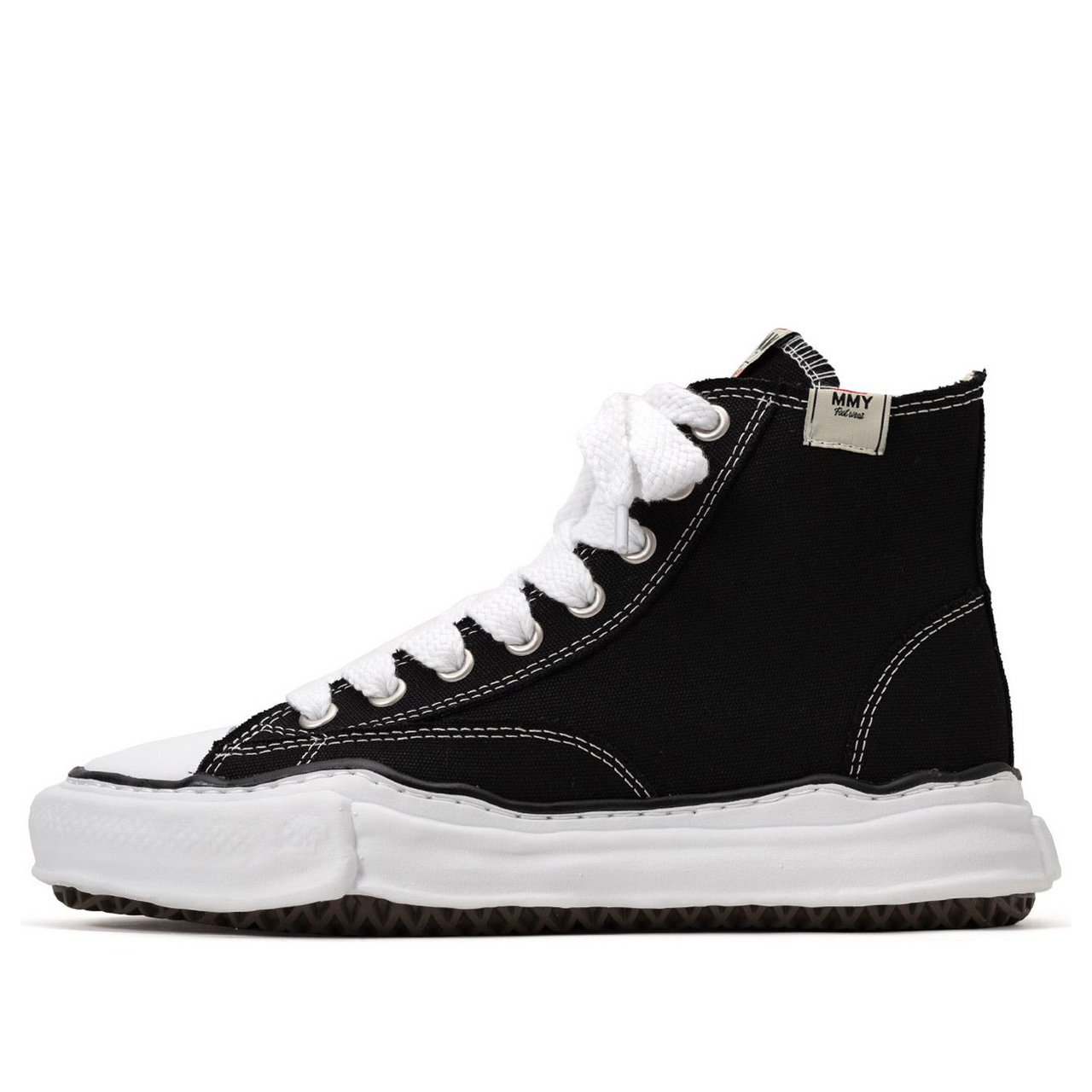 Maison MIHARA YASUHIRO PETERSON OG Sole Canvas High-top Sneaker 'Black'  A01FW701-BLK