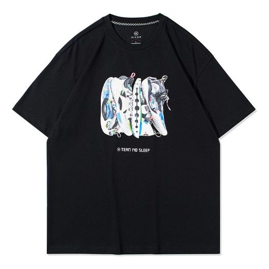 Li-Ning Way Of Wade Team No Sleep Graphic T-shirt 'Black' AHSRA85-2