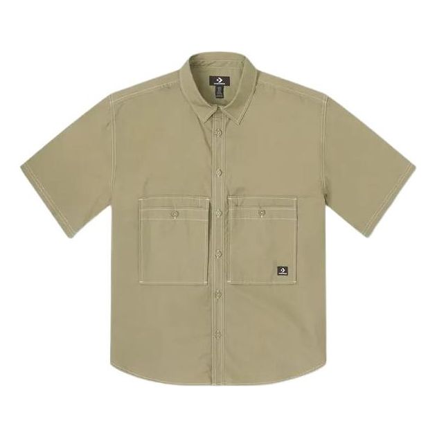 Converse Wordmark Utility Shirt 'Mossy Sloth' 10026433-A02