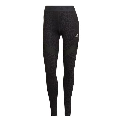 (WMNS) adidas Hyperglam High-Rise Long Tights 'Black' HM8645