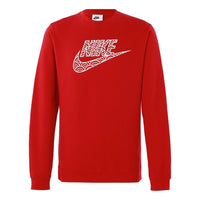 Men's Nike Logo Casual Sports Round Neck Pullover Red DR7829-687