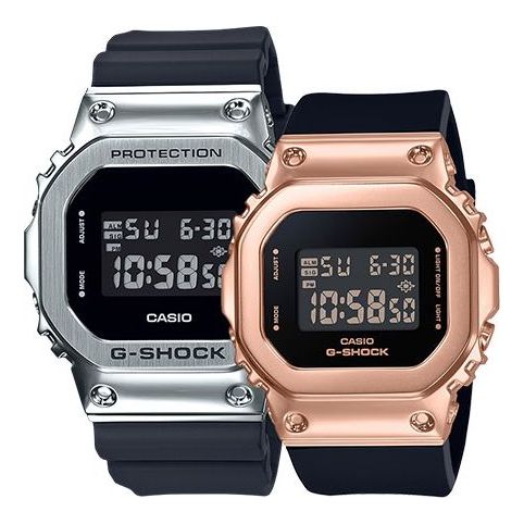 CASIO G-Shock Digital 'Black Rose' GM-S5600PG-1PR&GM-5600-1PR