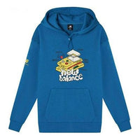 New Balance Graphic Print Hoodie 'Blue White' AMT11336-BMT