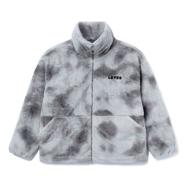 (WMNS) Li-Ning x Disney Toy Story Lotso Logo Polar Fleece Jacket 'Grey Black' AFMR008-3