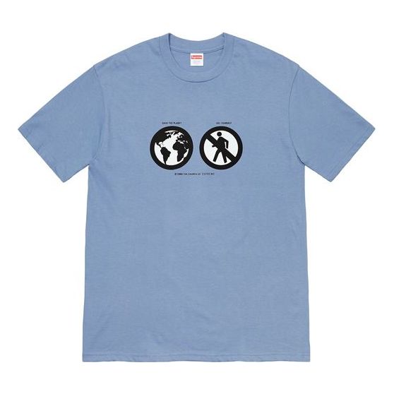 Supreme FW19 Week 1 Save The Planet Slate Tee SUP-FW19-237