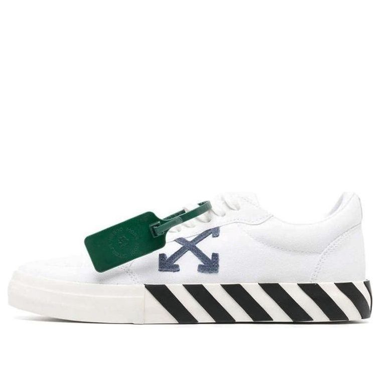 Off-White FW22 Vulc Sneaker 'White Navy' OMIA085C99FAB0010146