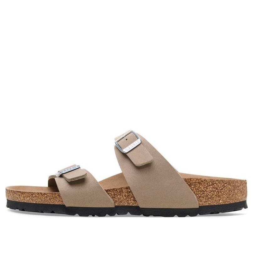 Birkenstock Sydney Vegan Synthetics Vegan Narrow Fit Sandals 'Gray Taupe' 1026700