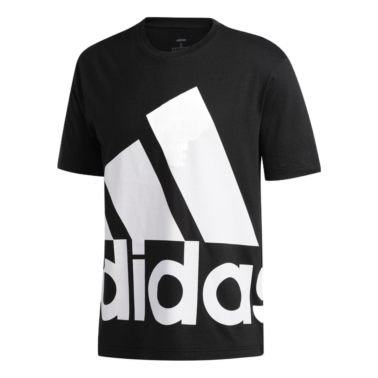 adidas Large logo Printing Short Sleeve Black GK3325