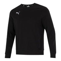 PUMA ESS Logo Crew Sweater 'Black' 656933-03