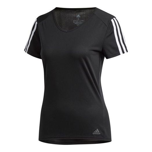 (WMNS) adidas Running Sports Short-sleeve Tee Black CZ7569