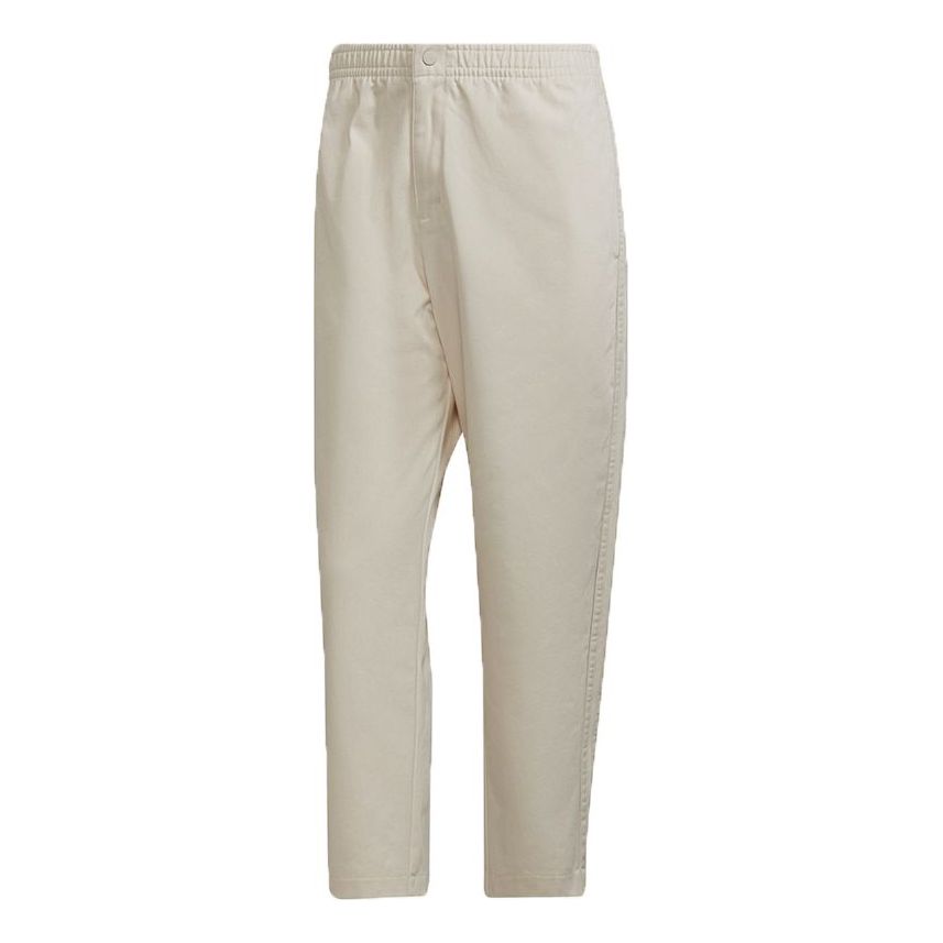 Men's adidas originals C Twill Pant Casual Breathable Sports Running Long Pants/Trousers Creamy White HG4867