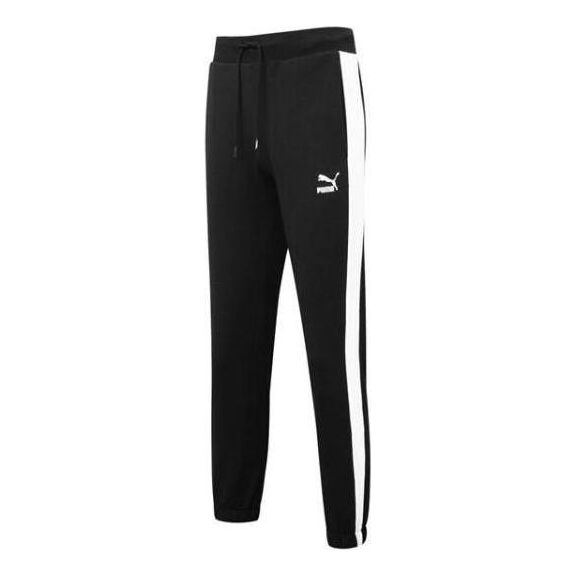 PUMA Iconic T7 Track Pants 'Black White' 535229-01