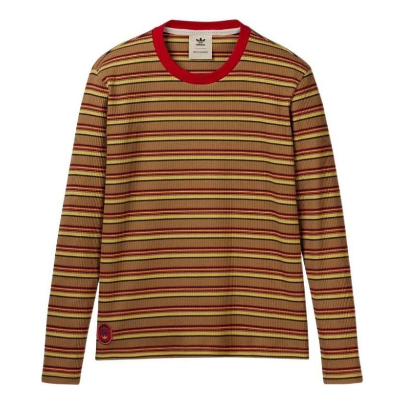adidas x Wales Bonner Stripe Long Sleeves T-Shirt 'Orange Yellow' HG6265