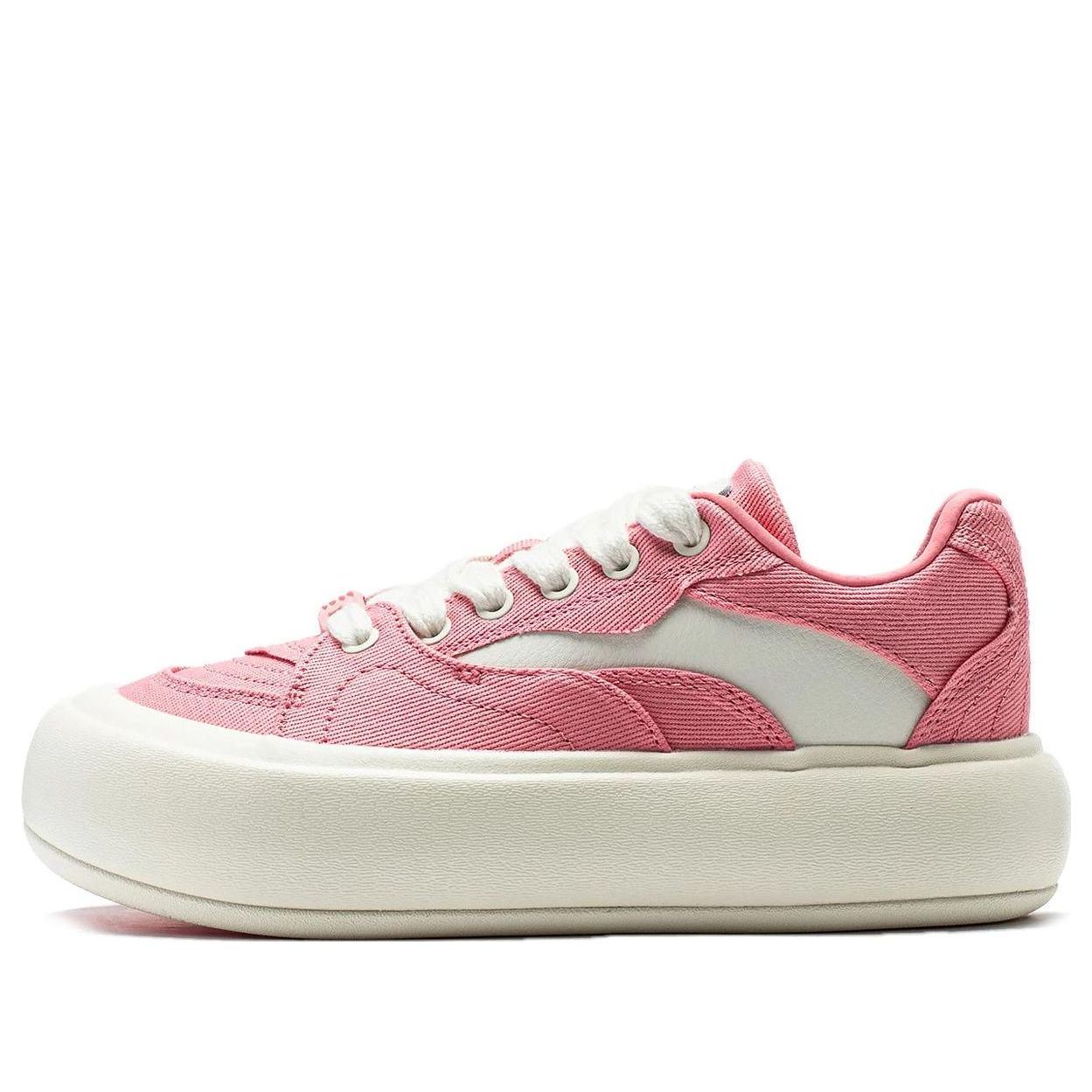 (WMNS) Li-Ning Platform Skate Shoes 'Pink White' AZGT026-9