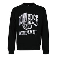Men's Converse Alphabet Logo Printing Round Neck Pullover Black 10018354-A03
