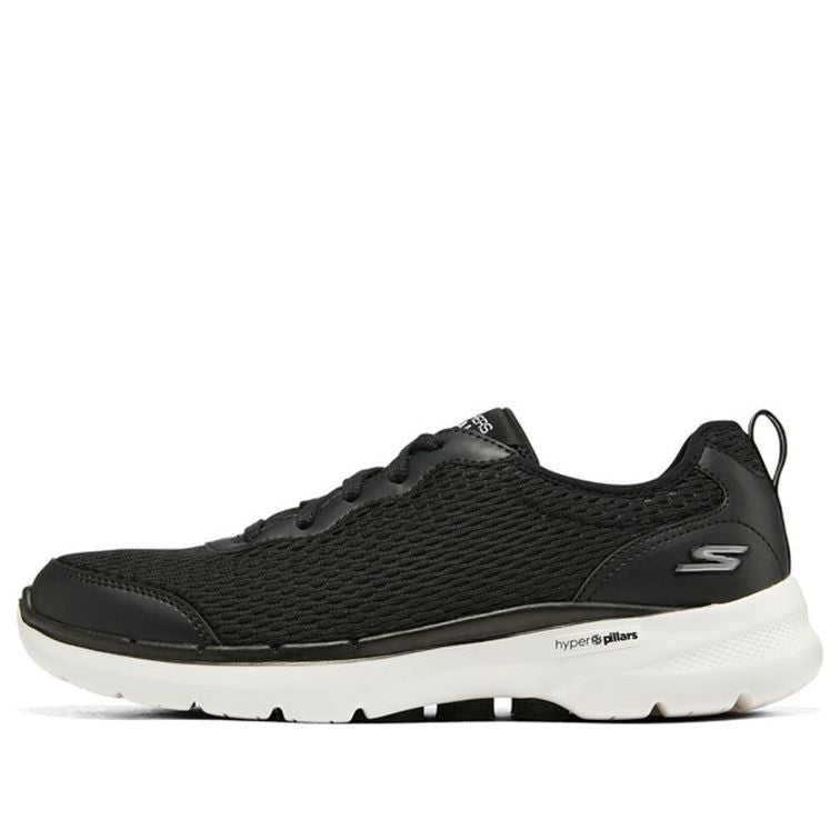 (WMNS) Skechers Go Walk 6 'Black White' 124531-BKW