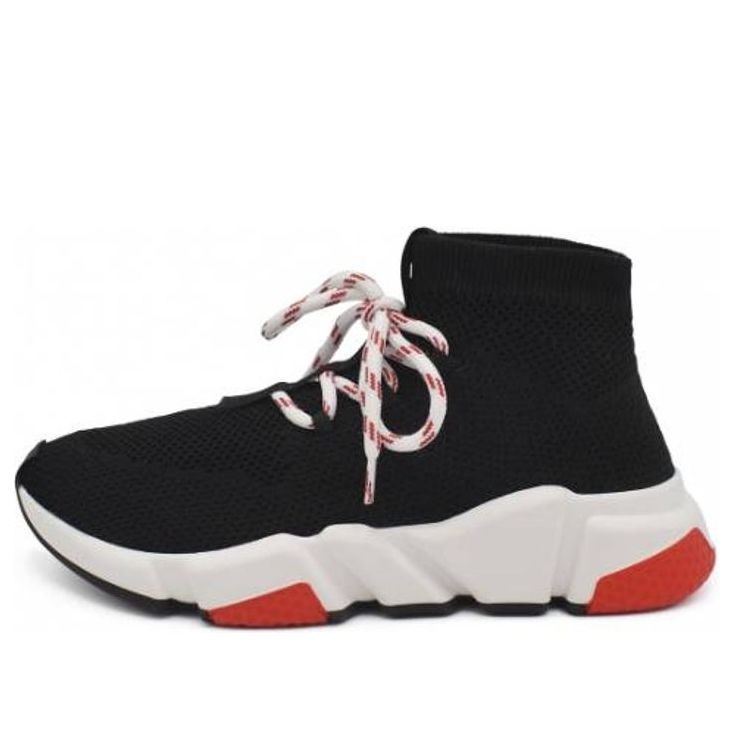 (WMNS) Balenciaga Speed 2.0 Sneakers 'Black White Red' 525723W07U01000