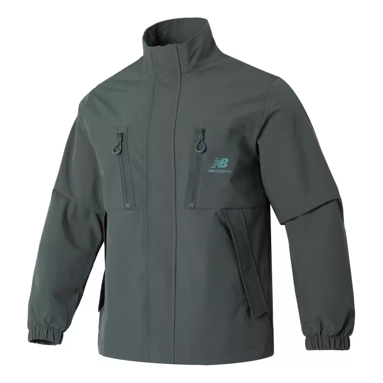 New Balance NBX Homehub Stand Collar Jacket Asia Sizing 'Dark Grey' AMJ33374-MNU