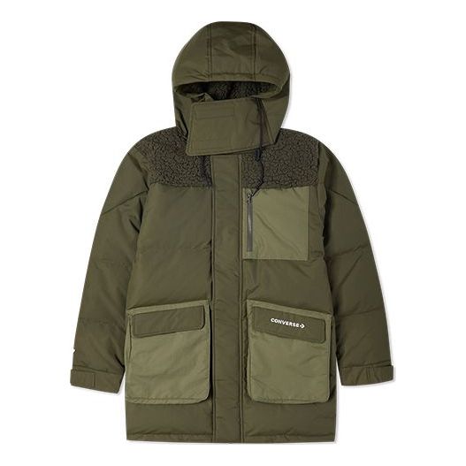 Converse Premium Mid Down Jacket 'Cargo Khaki' 10021971-A02