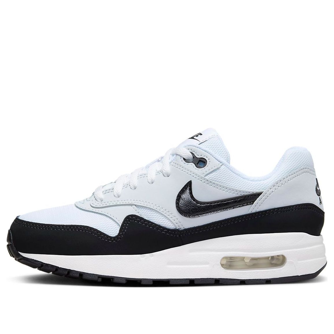 (GS) Nike Air Max 1 'White Pure Platinum Black' DZ3307-106