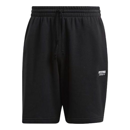 Men's adidas originals Double Label Sports Black Shorts ED7233