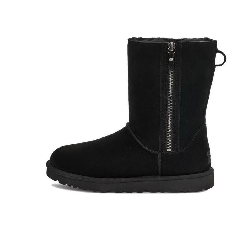 (WMNS) UGG Classic Short Zip 'Black' 1153490-BLK