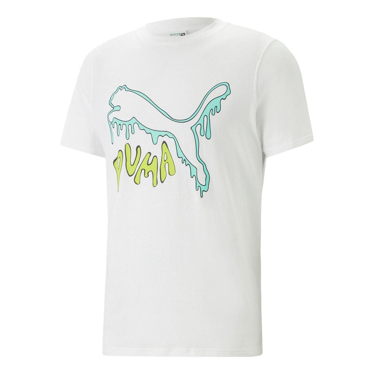 PUMA Graphic Melted Cat T-Shirt 'White' 622554-02