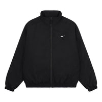 Nike Solo Swoosh Satin Bomber Jacket (Asia Sizing) 'Black' DN1267-014