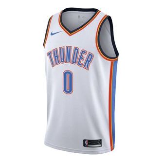 Nike NBA Russell Westbrook Oklahoma City Thunder 2020/21 Association Edition Jersey #0 864437-100