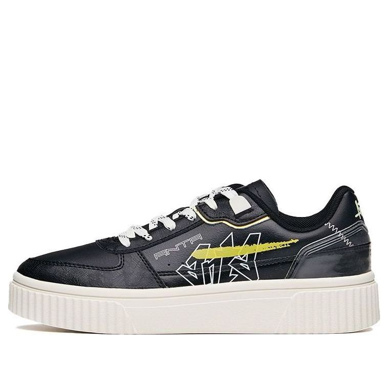 (WMNS) ANTA Life Series Sneakers 'Graffiti Black Yellow' 122028064-2