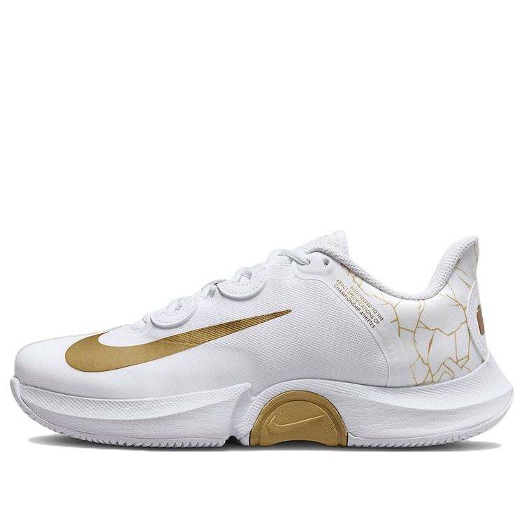 (WMNS) Nike x Naomi Osaka Court Air Zoom GP Turbo 'White Metallic Gold' DX0341-100