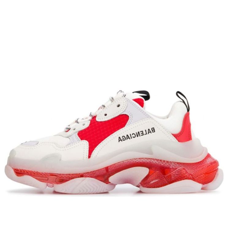 (WMNS) Balenciaga Triple S 'Clear Sole - Red' 544351W09OH6506