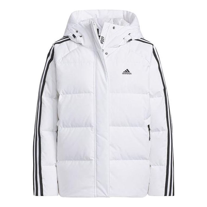 (WMNS) adidas Three Stripes Puffer Down Jackets 'White' IT8721