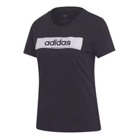 (WMNS) adidas Training Round Neck Pullover Short Sleeve 'Black' EI4586