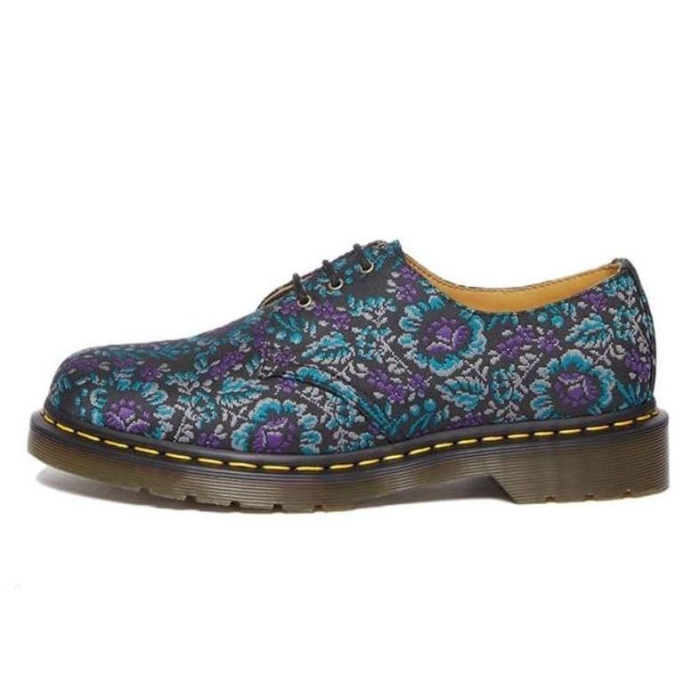 Dr. Martens 1461 Floral Jacquard Oxord Shoes 'Black Purple' 31135548