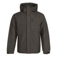 adidas Windproof Stay Warm hooded Outdoor Solid Color Sports Down Jacket Brown GF0102