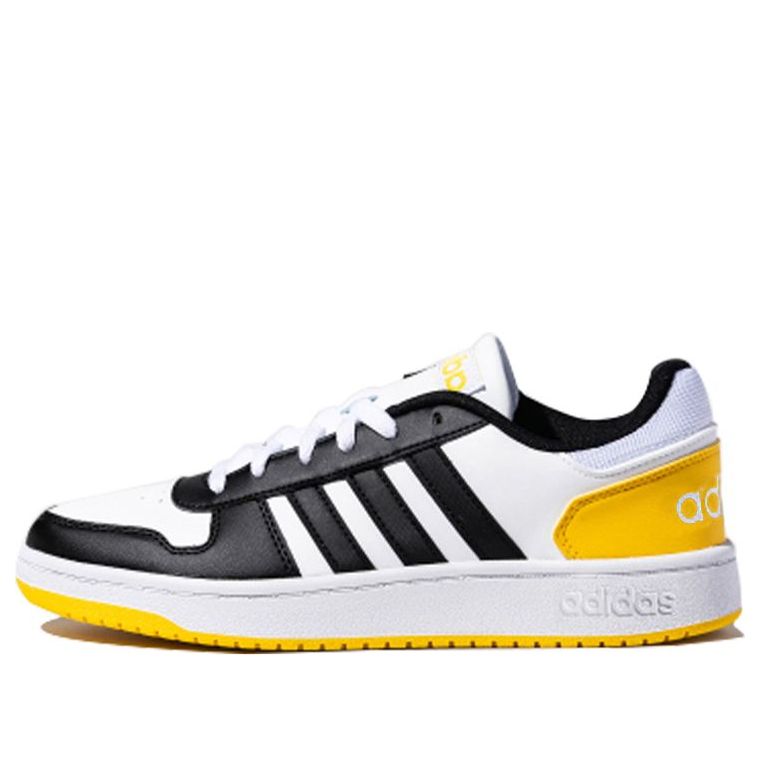 adidas Hoops 2.0 'Black White Yellow' FW5993