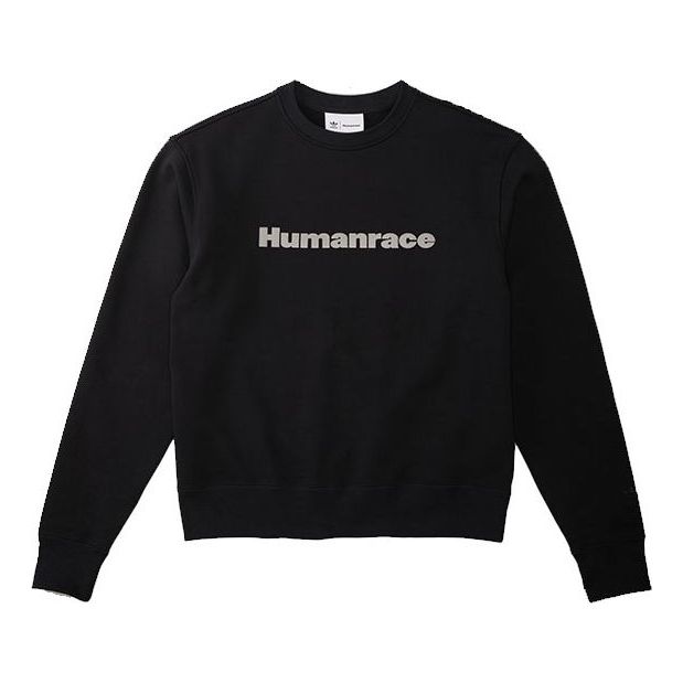 adidas x Pharrell Humanrace Logo Sweatshirt 'Black' HI5538