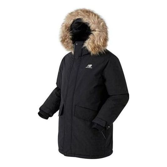 New Balance Windproof Long Down Parka Jacket 'Black' NBNPA43053-19