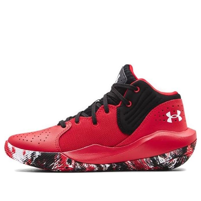 (GS) Under Armour Jet '21 'Red Black Camo' 3024794-600