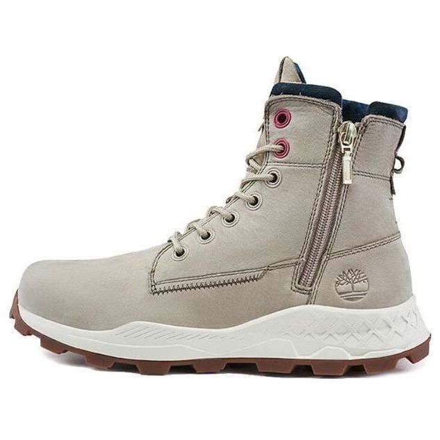 Timberland Brooklyn Side Zip Wide Fit Boots 'Beige Nubuck' A41AM