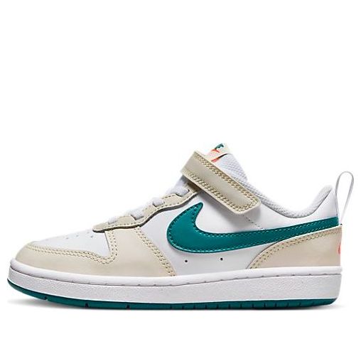 PS Nike Court Borough Low 2 Cream Teal BQ5451 017 SneakerSouqq