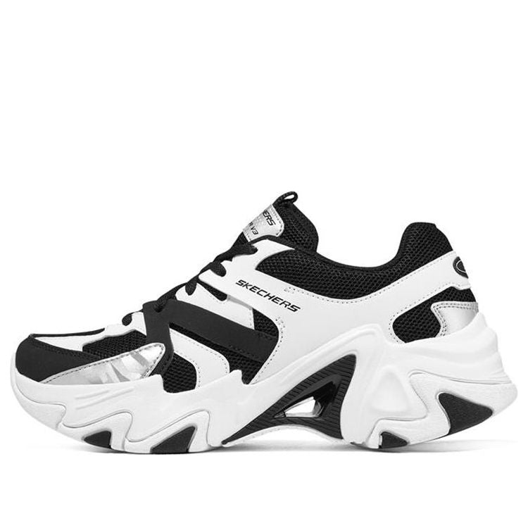 (WMNS) Skechers Stamina V3 'White Black' 896071-BKW