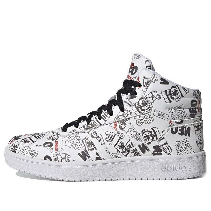 adidas Hoops 2.0 Mid 'White Black Red' H03089