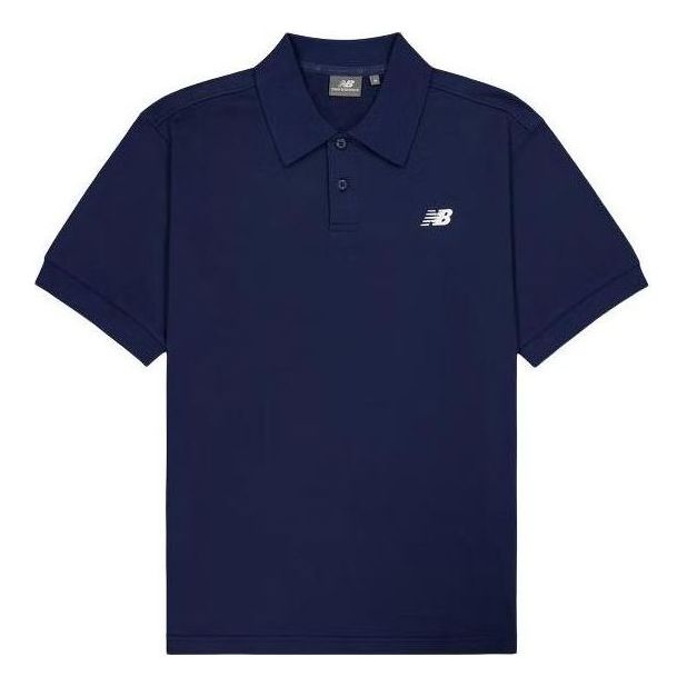 New Balance NB Logo Polo Shirt 'Navy' NFE21011-NV