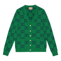 Gucci GG Knit Cardigan 'Green Blue' 674043-XKB3V-3129
