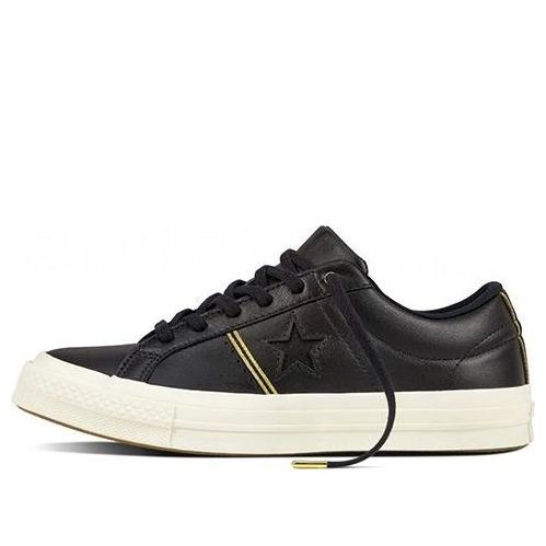 Converse One Star OX Shoes 'Black/White' Leather 159701C