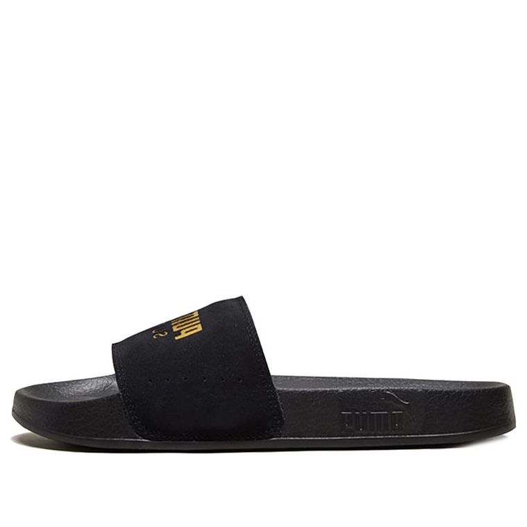 PUMA Leadcat Suede Slide 'Black Team Gold' 365758-01