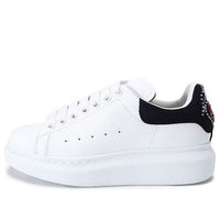 (WMNS) Alexander McQueen Oversized Shoes 'Off White Black' 667238WIAF29061